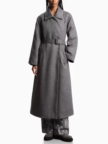 Пальто Emporio Armani сірий