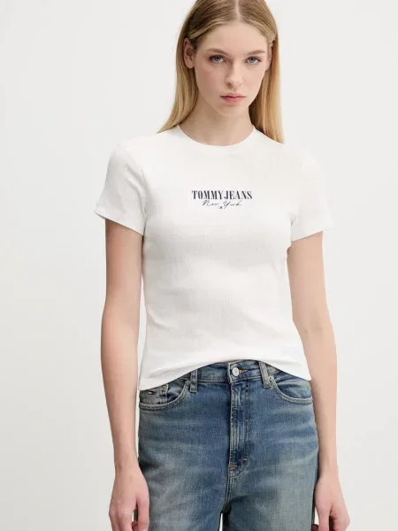 Tričko Tommy Jeans bílá
