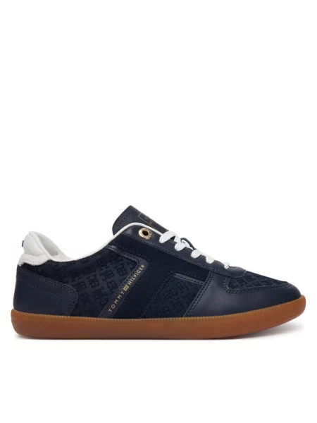 Sneakersy Tommy Hilfiger Th Tribeca Sneaker Monogram Tmavomodrá