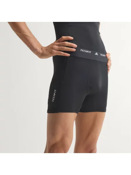 KRÓTKIE LEGGINSY HYBRID TECHFIT czarne