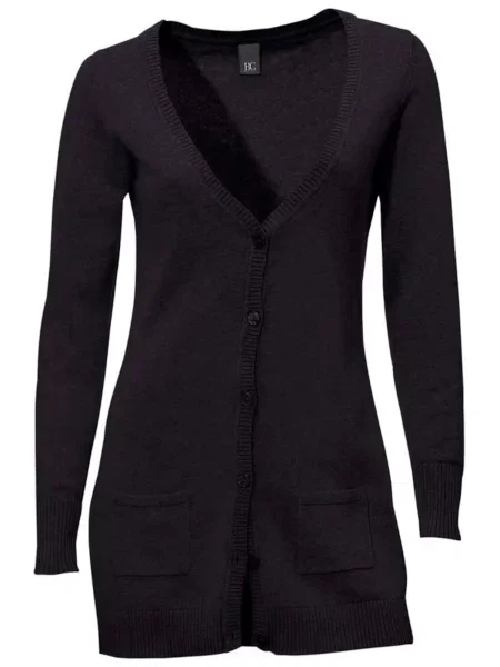 Heine Geacă tricotată negru