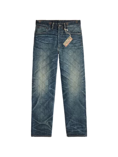 Matlasat blugi drepți Ralph Lauren Rrl albastru
