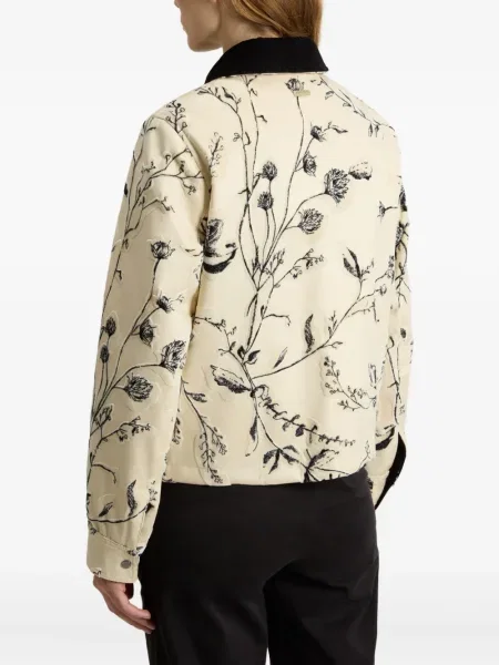 Geacă Woolrich de catifea cu model floral cu imagine