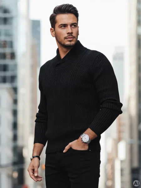 Sweter Dstreet czarny