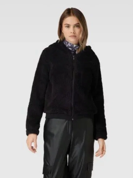 Bluza rozpinana o kroju regular fit z futerka model ‘NEWANNA’ Only czarna