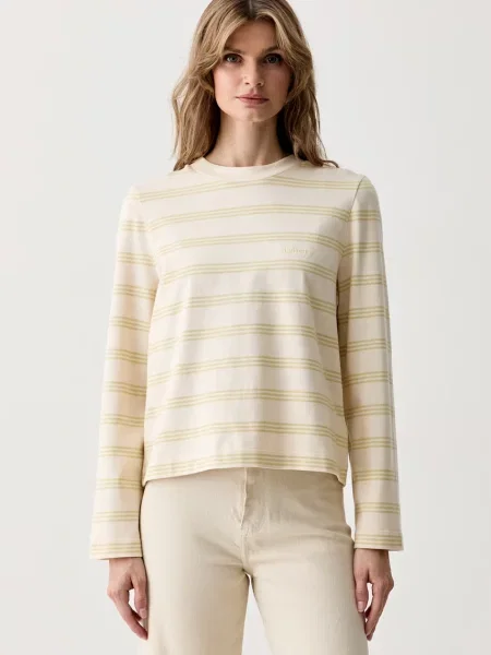 Tricou cu mânecă lungă Barbour bej