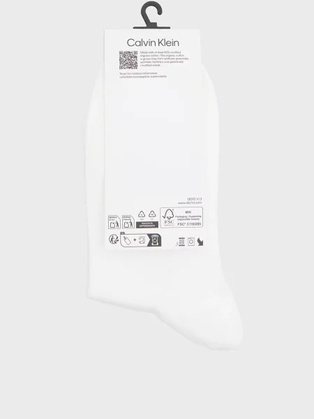Короткие носки Calvin Klein белые