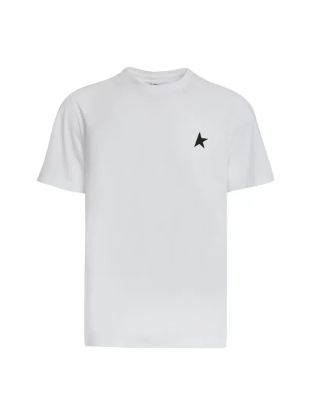 Koszulka Golden Goose z logo biała