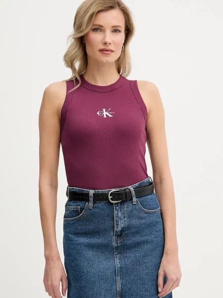 Calvin Klein Jeans Top ljubičasta