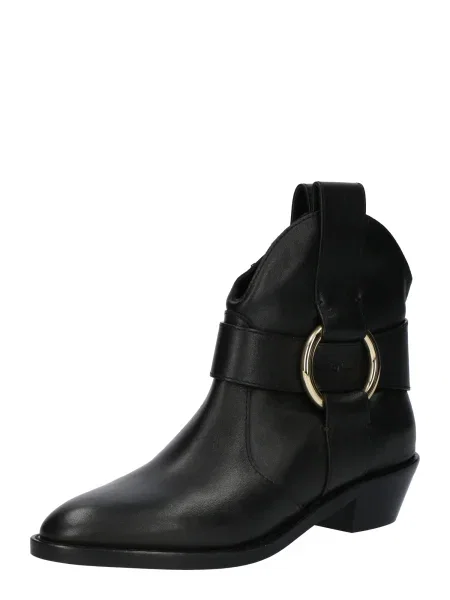 See by Chloé Botine NEW RING LINE' negru