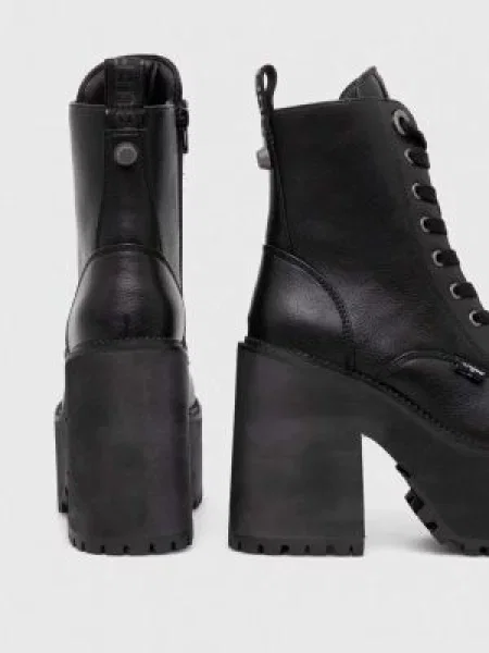 Nízké kozačky Buffalo Killah Lace Up Mid na černá