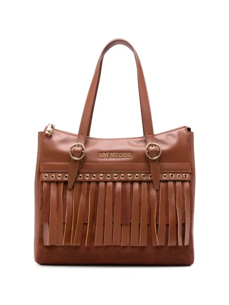 Shopper kabelka Love Moschino hnedá