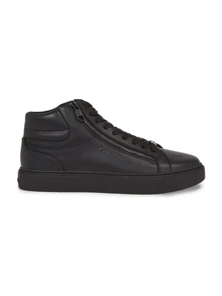 Buty do kostki Calvin Klein skórzane czarne