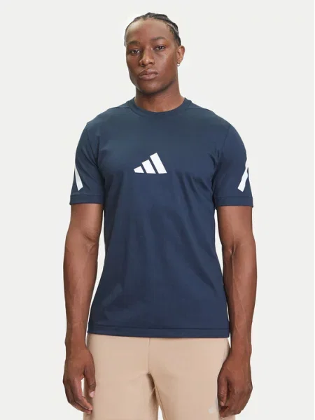 Adidas Majica Z.N.E. Mornarsko Regular Fit modra