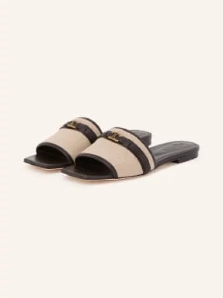 Tod's Klapki beige beżowe