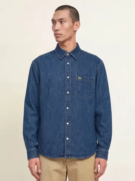 Lacoste Džínová Košile Regular Fit modrá
