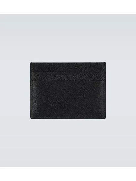 Portofel Balenciaga Cash din piele negru