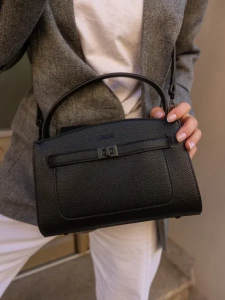 Torebka skórzana Big Star Shoes skórzana czarna