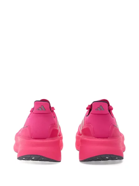 Pantaloni palazzo Adidas cu dungi cu decolteu în V negru