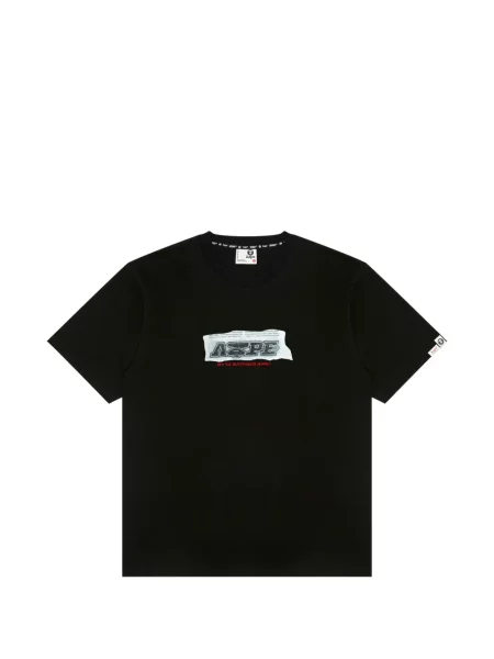 Tricou Aape By A Bathing Ape cu decolteu rotund negru