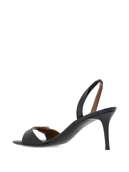 Sandale Giuseppe Zanotti slingback de cristal negru