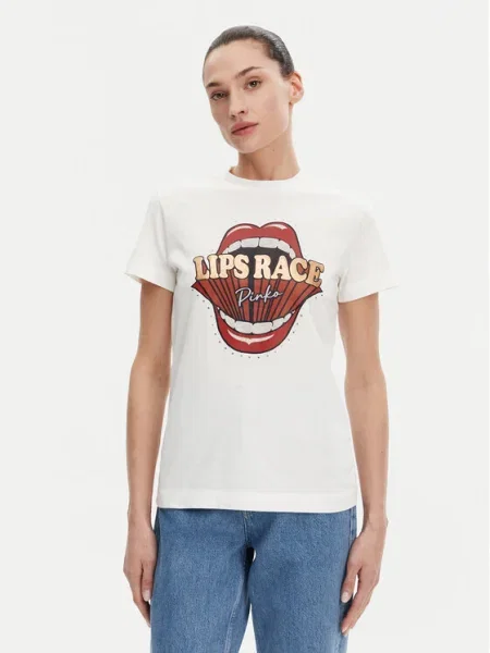 PINKO Tricou Trapani alb