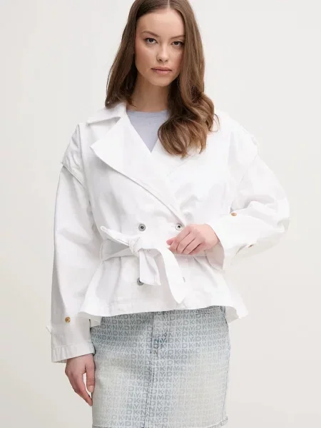 Pepe Jeans trenci din SUE femei de tranzitie oversize alb