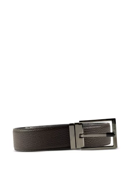 Cu centură curea Ferragamo din piele maro