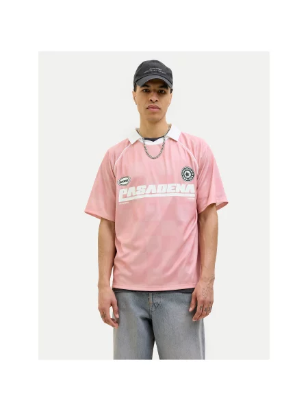 Jack&Jones Polo majica Retreat Loose Fit roza