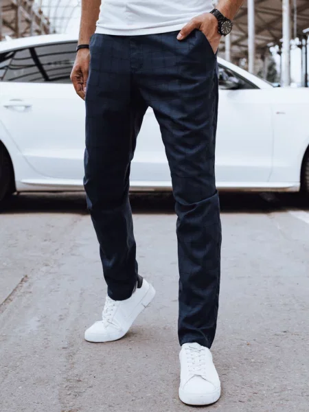 Spodnie casual ciemnogranatowe Dstreet