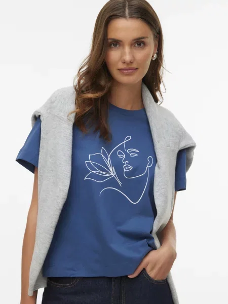 Футболка Vero Moda синій