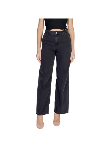 Blugi drepți Jacqueline De Yong negru