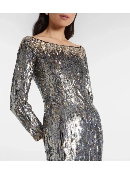 Rochie Jenny Packham argintiu