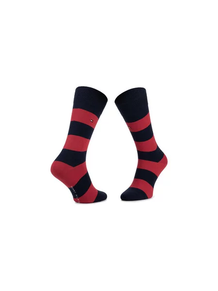 Tommy Hilfiger Underwear Ponožky noční modrá červená