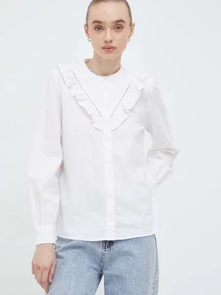Lněná košile Levi's regular bílá