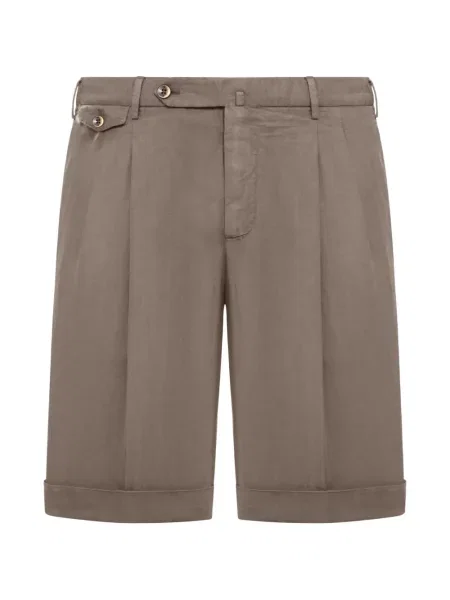 Plisované kraťasy Pt Torino hnědé