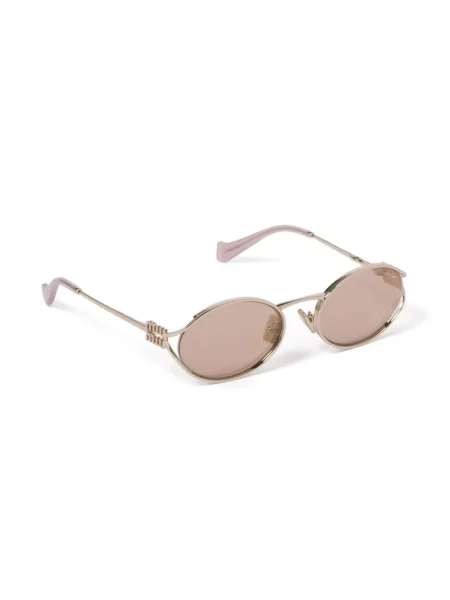 Saulės akiniai Miu Miu Eyewear auksinė