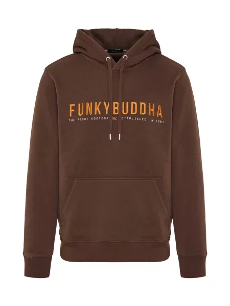 Funky Buddha Pulover închis maro
