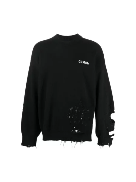 Bluza Heron Preston wełniana z logo czarna