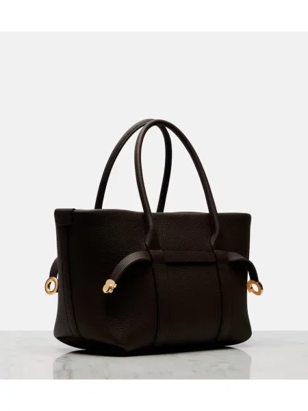Geantă shopper Loro Piana din piele maro