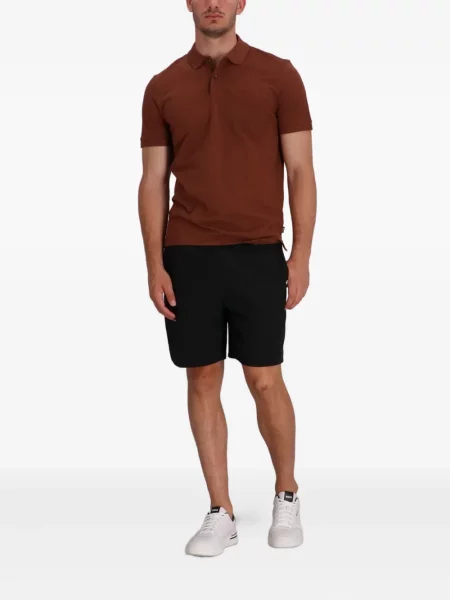 Scurt tricou polo Boss maro