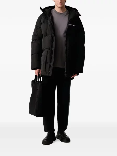 Дънково яке Karl Lagerfeld Jeans с принт черно