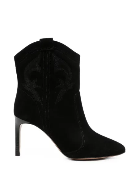 Botine Ba&sh din piele de căprioară negru