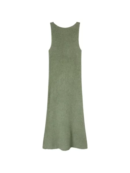 Rochie maxi Retori din cașmir verde