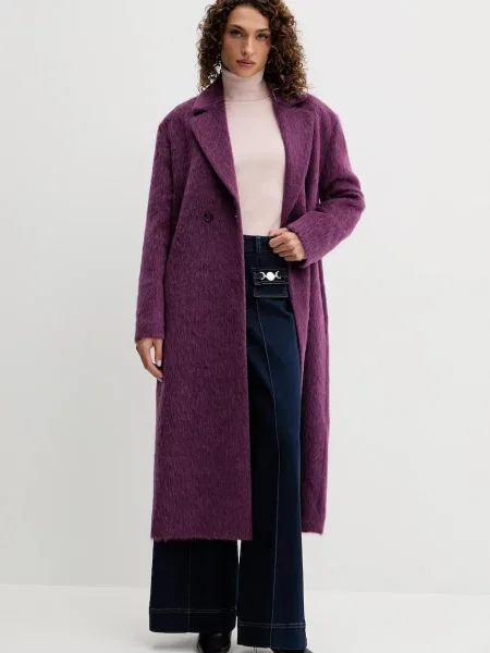 Fracomina Jeans hlače Mornarsko Wide Leg modra