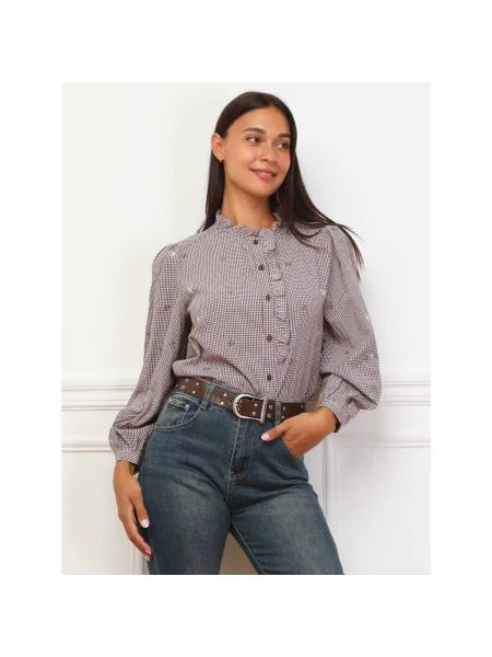 Bluza La Modeuse smeđa