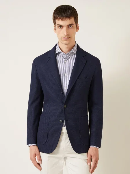 Brioni Sako Slim Fit tmavě modrá