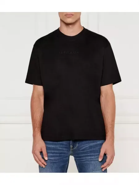 Guess Jeans Tricou | Oversize fit negru