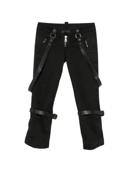 Pantaloni Dsquared2 cu bretele negru