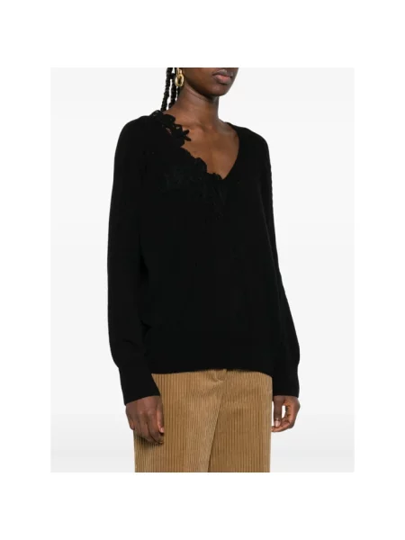 Sweter Ermanno Scervino z kaszmiru czarny